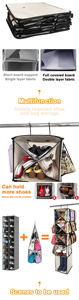 Fashion Custom Multifunctional Hanging Organizer Storage <b>Holders</b> Racks for Cloth Hanging Closet Storage Organizer - Product Image 6