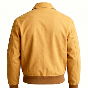 Blouson d'hiver personnalisé pour homme, brodé, design de haute qualité, 100% coton tricoté, décontracté, vintage, coupe-vent, en toile - Product Image 4