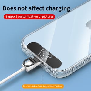 Cordon universel pour téléphone avec patch en acier inoxydable et anneau en D, attache de sécurité pour téléphone portable en forme de corde, clip métallique pour téléphone - Product Image 5