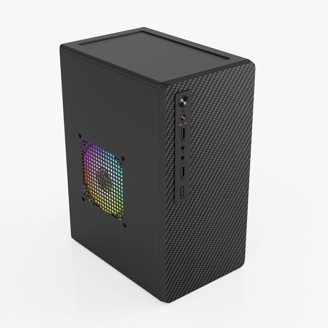 Custom Black and White Design Luxury Micro Atx Matx Pc Rgb Pc case Pc Gaming case