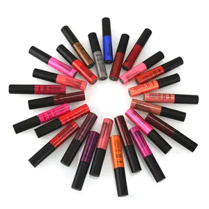 trending makeup products 2024 new arrivals Private label Waterproof 34 color matte stick matte liquid lipstick makeup lip stick