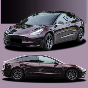 Chất Lượng Cao PVC Siêu Bóng Chất Lỏng Kim Loại Rồng Máu Màu Đỏ Vinyl Bọc Phim Bóng Màu Đỏ Đúc Vinyl Xe Bao Bì Xe Máy - Product Image 5