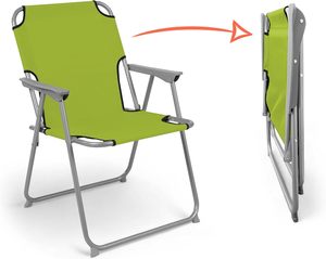 Klassische leichte Metallrahmen klappbare Gartens tühle für Strand camping im Freien Angeln Reist änder für den Park gebrauch - Product Image 4