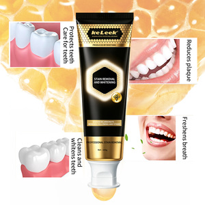 Pasta Dental de <span class=keywords><strong>Bicarbonato</strong></span> de Sodio KeLeek 105g, Eliminación de Manchas con Veneno de Abeja y Blanqueamiento, Pulido de Doble Acción, Frescura Duradera - Product Image 4