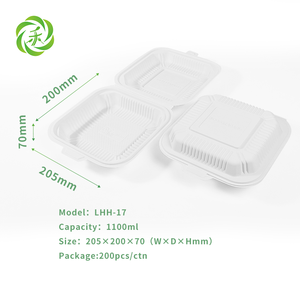 Emballages et contenants de stockage rectangulaires en plastique jetables personnalisés pour la nourriture à emporter et le camping - Product Image 2