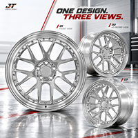 Jantes forgées à rayons en V rivetés, 18-22 pouces, finition chrome poli, 5x112 5x114.3 VIW-173 pour BMW Audi Mercedes-Benz