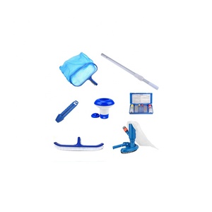 Bể bơi sạch hơn công cụ thiết lập với kính thiên văn Rod <span class=keywords><strong>Net</strong></span> Dispenser nhiệt kế bàn chải hút chân không đầu Hộp kiểm tra-Tất cả nhựa - Product Image 1