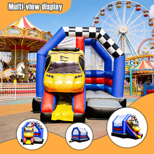 Château gonflable avec toboggan, château gonflable commercial pour voiture, château gonflable pour sauter, château gonflable avec toboggan pour enfants - Product Image 3