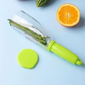 New Arrival Kitchenware <b>Gadget</b> Practical Stainless Steel Blades Pumpkin Fruit Vegetable Peeler with PP Container - Product Image 3