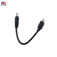 Direktverkauf ab Werk 15CM DC 5,5*2,5mm Stecker auf USB Typ C Schnellladekabel Kupfer PVC-Kabel Stromkabel für WLAN-Router Lautsprecher