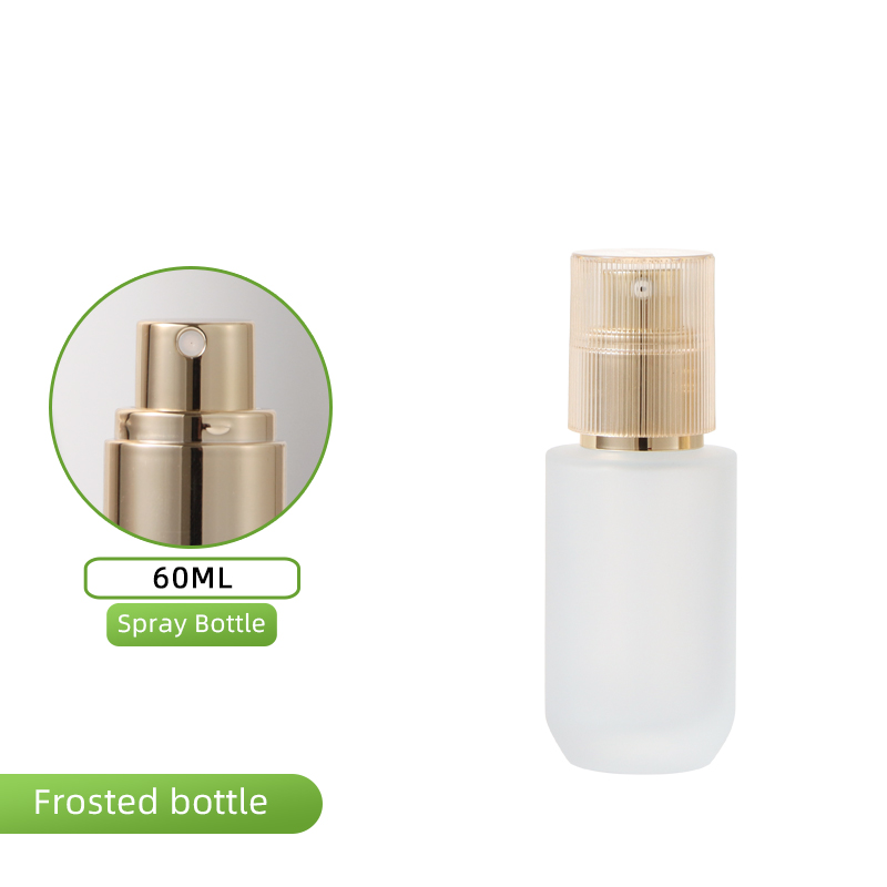 Spray 60 ml or givré + couvercle jaune translucide rayé
