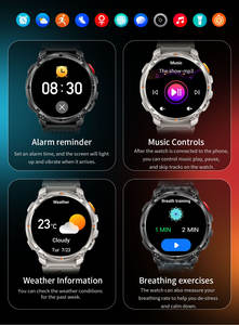 Reloj Inteligente para Exteriores con GPS, Resistente al Agua 5ATM, Batería de 1100mAh, Linterna, Brújula, Altímetro, Múltiples Modos Deportivos, Llamadas por Bluetooth - Product Image 3