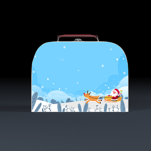 Mini thân thiện với môi vật liệu tái chế tông vali hộp với xử lý thanh lịch thiết lập có tính năng Matt cán & dập nổi - Product Image 3