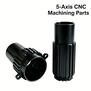 Usinage CNC personnalisé de pièces de connecteurs, tournage et tréfilage, micro-usinage, y compris l'aluminium anodisé noir - Product Image 1