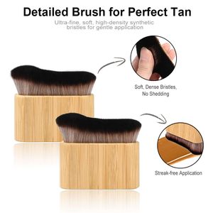 Kit de 3 gants applicateurs de bronzage auto-bronzant, brosse Kabuki et applicateur dorsal sans traces réutilisable, vente en gros, logo personnalisé - Product Image 3