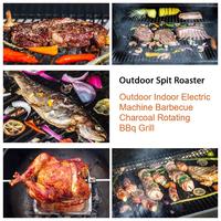 Barbecue à rôtisserie automatique pour poulet brésilien, extérieur, au charbon de bois, avec structure métallique et finition peinte