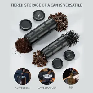 Tragbare Camping moon Neuheit benutzer definierte Tee Kaffee Zucker Kanister Set Kaffeebohnen Lagerung kann