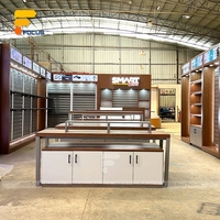 Comptoir de Magasin Design pour Présenter des Téléphones Mobiles, Vitrine en Verre pour Magasin de Téléphonie Mobile, Présentoirs et Étagères de Présentation
