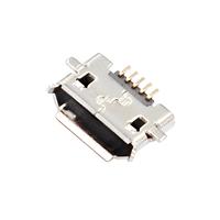Conectores Micro 5P, Conector Hembra Mini USB 5P, Tipo B Vertical SMD, Puerto de Carga USB