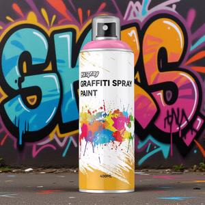 Tinta <span class=keywords><strong>Spray</strong></span> Aerossol para Grafite de Alta Cobertura 400ml, Cores Personalizadas, Fabricante de Arte de Grafite DIY - Product Image 1