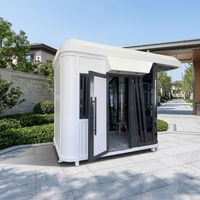 Maison conteneur préfabriquée mobile, Garde-maison, Pièce de sécurité, Prête à l'emploi, en Aluminium et Acier, Résistante au feu, Écologique, pour Hôtel, Magasin, Toilettes