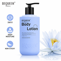 Lotion Corporelle Parfumée OEM ODM 260g Crème Hydratante Corps Nénuphar Bleu Égyptien 24H Longue Durée Parfum Lavande Barrière Cutanée