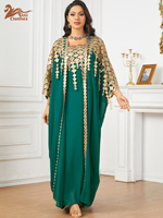 Kaftan marocain à sequins et diamants, Abaya africaine, Robe de soirée musulmane, Caftan, Robe de soirée, Boubou, Robe Djellaba