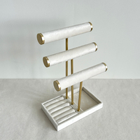 Porte-bracelets à 3 niveaux Présentoir détachable pour bijoux Présentoir pour colliers en T Organisateur de rangement Présentoir pour bracelets