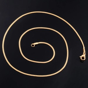 Collier fin en acier inoxydable, chaîne plate pour femmes et hommes, collier ras du cou tendance, couleur argent/or, accessoires de bijoux en métal - Product Image 6