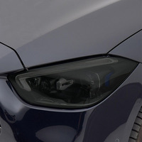 Film d'emballage de lampe automobile TPU noir foncé auto-guérison PPF lampe anti-rayures fumé noir lampe de voiture film changeant de couleur