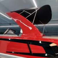 Bateau ponton de luxe Kinocean de haute qualité de 27 pieds avec sièges en canapé haut de gamme et design d'arche sportive
