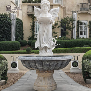Personalizada Villa al aire libre patio ornamento mármol querubín bebé Ángel estatua fuente <span class=keywords><strong>de</strong></span> <span class=keywords><strong>agua</strong></span> - Product Image 4