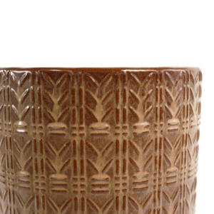 <b>Valentine</b>’s <b>Day</b> Ceramic Flowerpot Pink & Red Glaze Breathable Indoor <b>Decor</b> Planter - Product Image 3