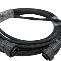 Kabel Pengisian Daya EV Tipe 2 Tembaga Konduktivitas Tinggi, 16A 32A 7kW AC Wiring Harness untuk Pengisi Daya EV Portabel dan Wallbox