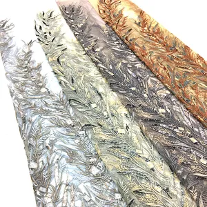 2021 new arrival bordado liso tecido de paetês floral flip lantejoula tecido camo tecido de paetês