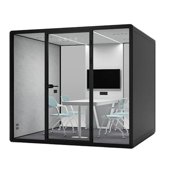 Office Pod Factory Atacado Soundbox Cabine Acústica Soundproof Office Pod Coworking Office Medium Meeting Box