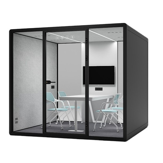 Office Pod Factory Wholesales Soundbox Acoustic Booth Soundproof Office Pod Coworking Office Medium Meeting Box
