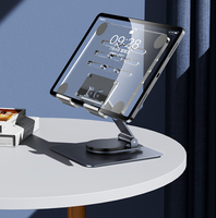 Support de tablette pivotant pliable avec base en métal rotative à 360 ° pour IPad Pro/Kindle/lecteur eBook/Galaxy Tab