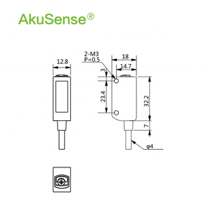 AKUSENSE ESB 5-300mm拡散BGS背景抑制光電センサーレンジ調整可能光学検出工業用 - Product Image 4