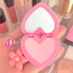 Porte-clés Compact en forme de coeur Blush Container Durable Pigments Mineral Face Makeup avec produits chimiques éclaircissants - Product Image 3