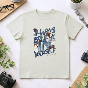 T-Shirt Unisex 210GSM 100% Cotone, Casual, Traspirante, Resistente, con Stampa DTF, Maglietta da Uomo - Product Image 3
