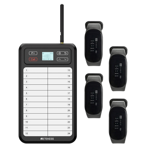 Sistema de Llamada para Cocina con Transmisor de Tablero de Notas y Receptor de Pulsera Impermeable IP67 para Cafeterías, Restaurantes, Chefs, Camareros, Alcance de 800m - Product Image 1