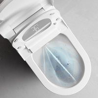 WC intelligent à montage au sol, mode enfant intelligent, certifié CE CUPC, sanitaire de salle de bain, automatique, monobloc