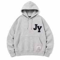 Sweat à capuche personnalisable bleu marine coupe décontractée imprimé 100 % coton 400 GSM avec logo minimaliste pour homme, idéal pour la mode urbaine des jeunes