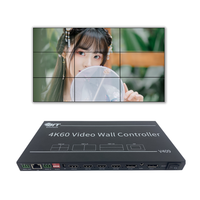 Contrôleur de mur vidéo multi-viseur Bitvisus 4K 4 HDMI, contrôle CEC et Web, processeur vidéo matriciel, contrôleur d'affichage TV 4 entrées 9 sorties