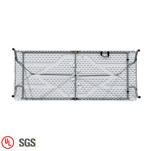 Vente en gros bon marché <span class=keywords><strong>de</strong></span> <span class=keywords><strong>table</strong></span> à manger pliable en plastique pour <span class=keywords><strong>restaurant</strong></span> tables pliantes rectangulaires blanches pour hôtel et maison - Product Image 3