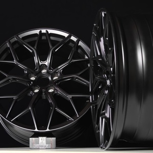 Rueda Forjada de 20 Pulgadas, Negro Mate, 9J, de Una Pieza, 5-120, 5-108, Llanta de Repuesto para Automóvil de Pasajeros, Bajo MOQ, Acabado Personalizado, Venta al Por Mayor - Product Image 4
