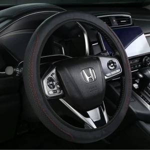 Cubierta deportiva para <span class=keywords><strong>volante</strong></span> de coche, cuero orgánico, doble cubierta de rueda no interior, cinturón elástico, <span class=keywords><strong>Protector</strong></span> Universal de manija transfronteriza - Product Image 5