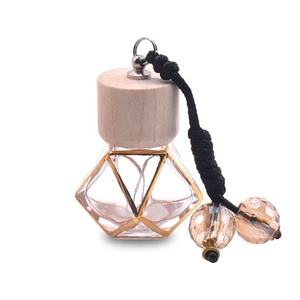 Hanging <strong>Car</strong> air Freshener Perfume <strong>Diffuser</strong> Empty Bottle <strong>Refillable</strong> Colorful Glass Essential Bottle 8ml - Product Image 3