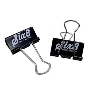 Cadeaux promotionnels - Clips de reliure en métal noir - Product Image 5